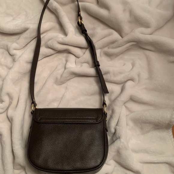 NWT Michael Kors Medium Leather Saddle Bag - Picture 4 of 16